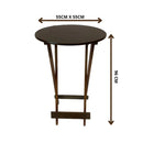 Conjunto Bistró Plegable con Banquetas – Imbuia