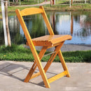 Silla Plegable Retráctil de Madera Color Miel