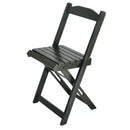 Silla Plegable Retráctil de Madera Negro