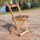 Silla Plegable Retráctil de Madera Estilo Safari